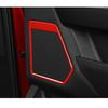 4Pc Red Door Speaker Horn Cover Trim For Ford F150 -24 Accessories Interior