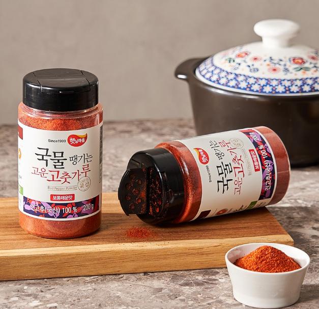 Haetnimmaeul Fine Ground Korean Chili Powder Medium Spicy 200g – Perfect for Soups & Korean Dishes
