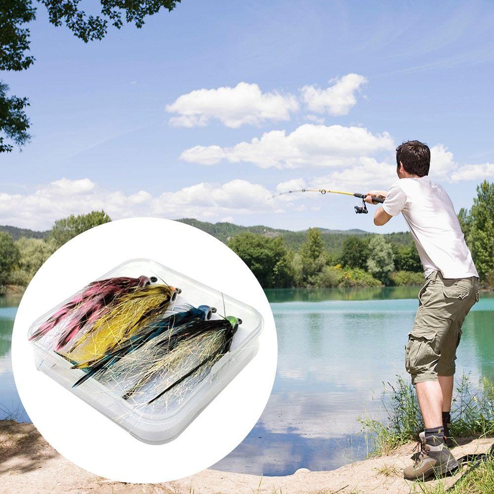 4 st Livslika Betesfisk Streamer Fluga Grizzly Sadelhackel Minnow Fluga Gädda Öring Abborre Stålhuvud