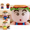 Adorable Crayon Shin-chan Plush Toy Hamburger Doll Soft Pp Cotton Stuffed Animal