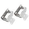 2Pcs Self Closing Cabinet Hinge 1/2in Enhanced Safety Steel Semi Wrap Overlay Cupboard Door Hinge for Kitchen Bathroom RV Boat Campervan Ni Color
