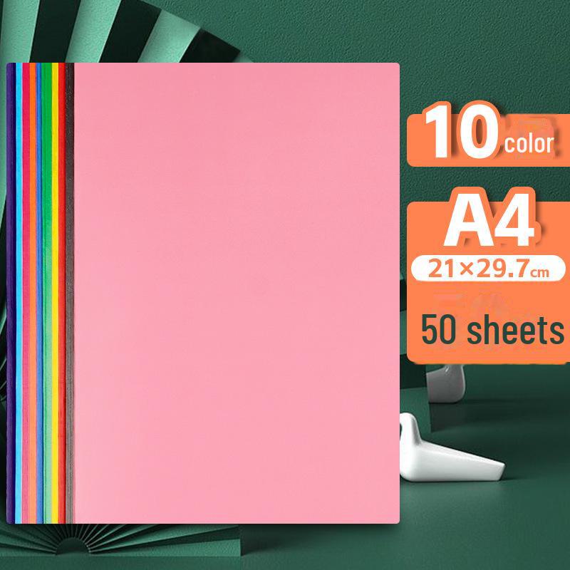 A4 Children's Color Wax Paper for Origami and Crafts - Red, 16 Sheets, 8k Size