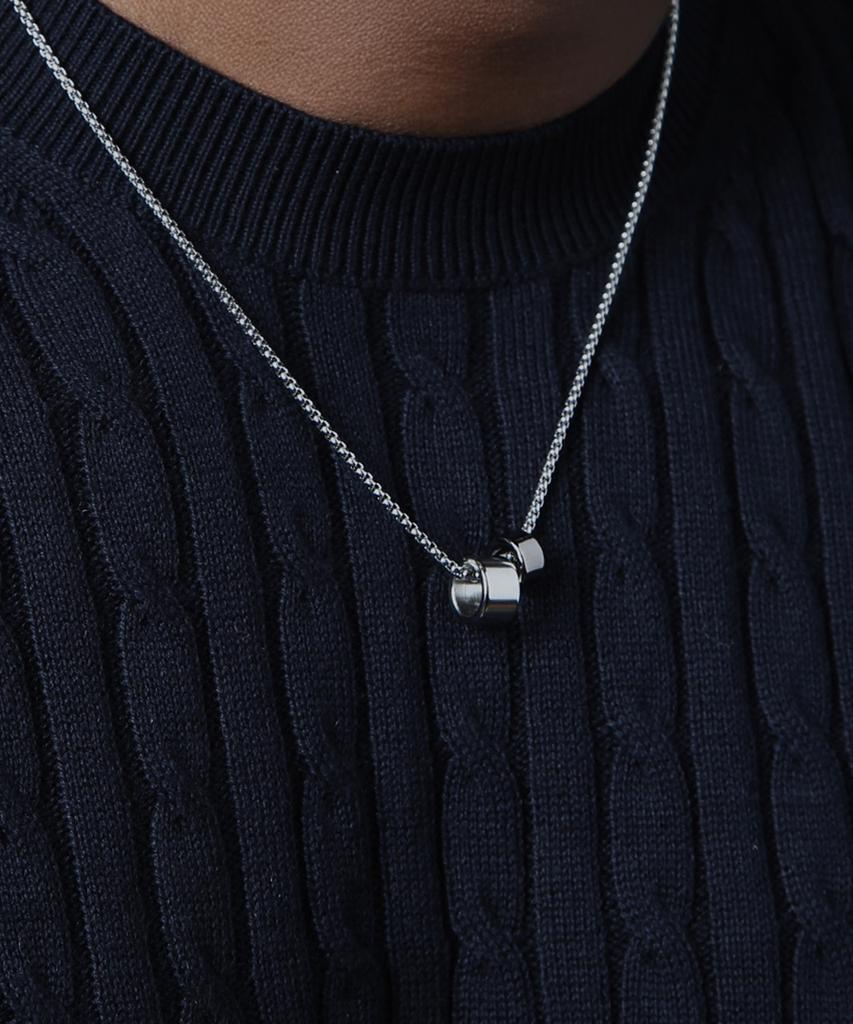 Ventera Orb Two-Ring Men'S Necklace