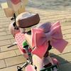 25x23 Universal Motorcycle Scooter Decor Helmet Bow Girl Electric Vehicle Rear Seat Decoration Accessories Cute Bow Cotton