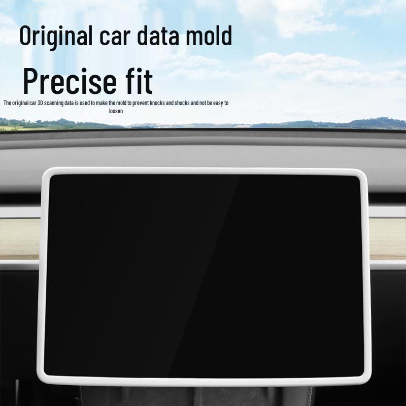 Tesla Model 3/Y Silikon-Displayschutzrahmen - Zubehör für das Mittelkonsolen-Display
