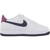 New Nike Air Force 1 Anti Slip Wear Resistant Low Top Kids' Skateboarding Shoes White/Black/Purple FV5948-111