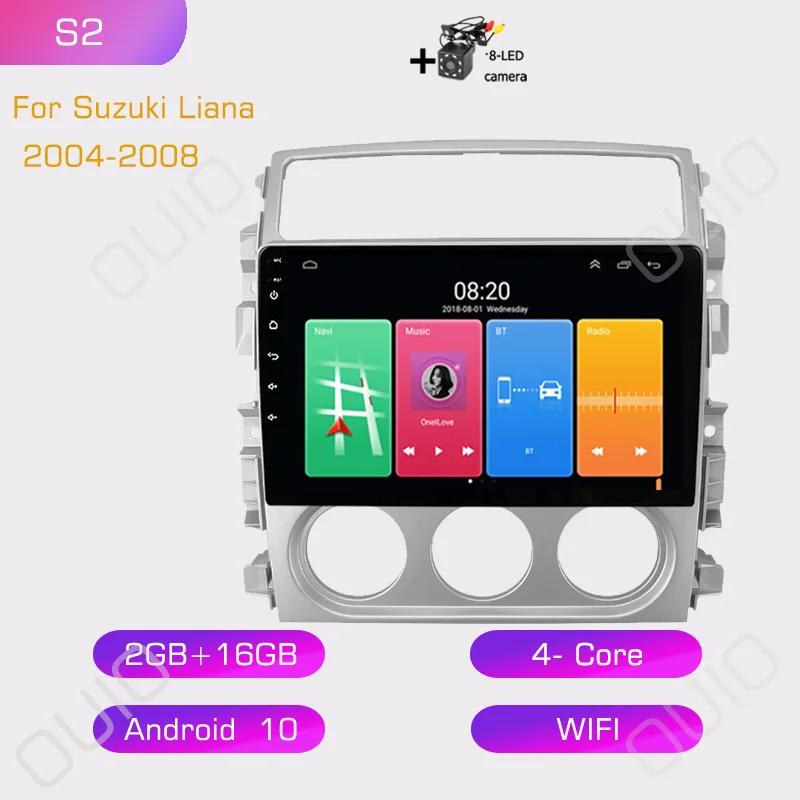 2din Android10 Car Radio Multimedia Player Carplay Auto GPS Navigation DSP BT RDS For Suzuki Liana 2004 2005 2006 2007-2008