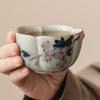 Blume Handbemalt Magnolie Teetasse Porzellan Kung Fu Teeset Haushalt Teezubereitung Blütenblatt Tassen