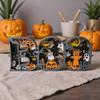 3D Multi-layer Wooden BOO Halloween Letter Sign Ornament
