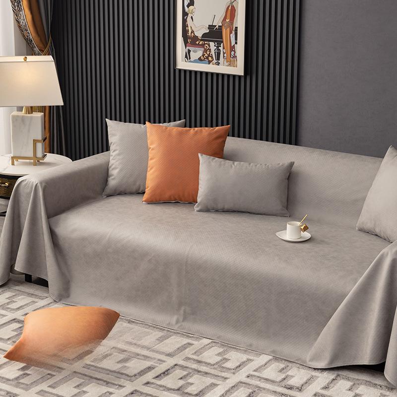 Sofa Cover Towel Full Cover Cloth Four Seasons Universal Waterproof Urine-Proof Non-Stick Wool Technology Cloth Sofa Cushion