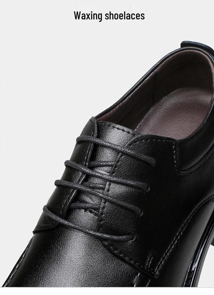 Men's Leather Cross-Strap Height-Increasing Shoes, 8CM Elevation, Stylish Formal/Casual, Large Size, Wedding-Ready