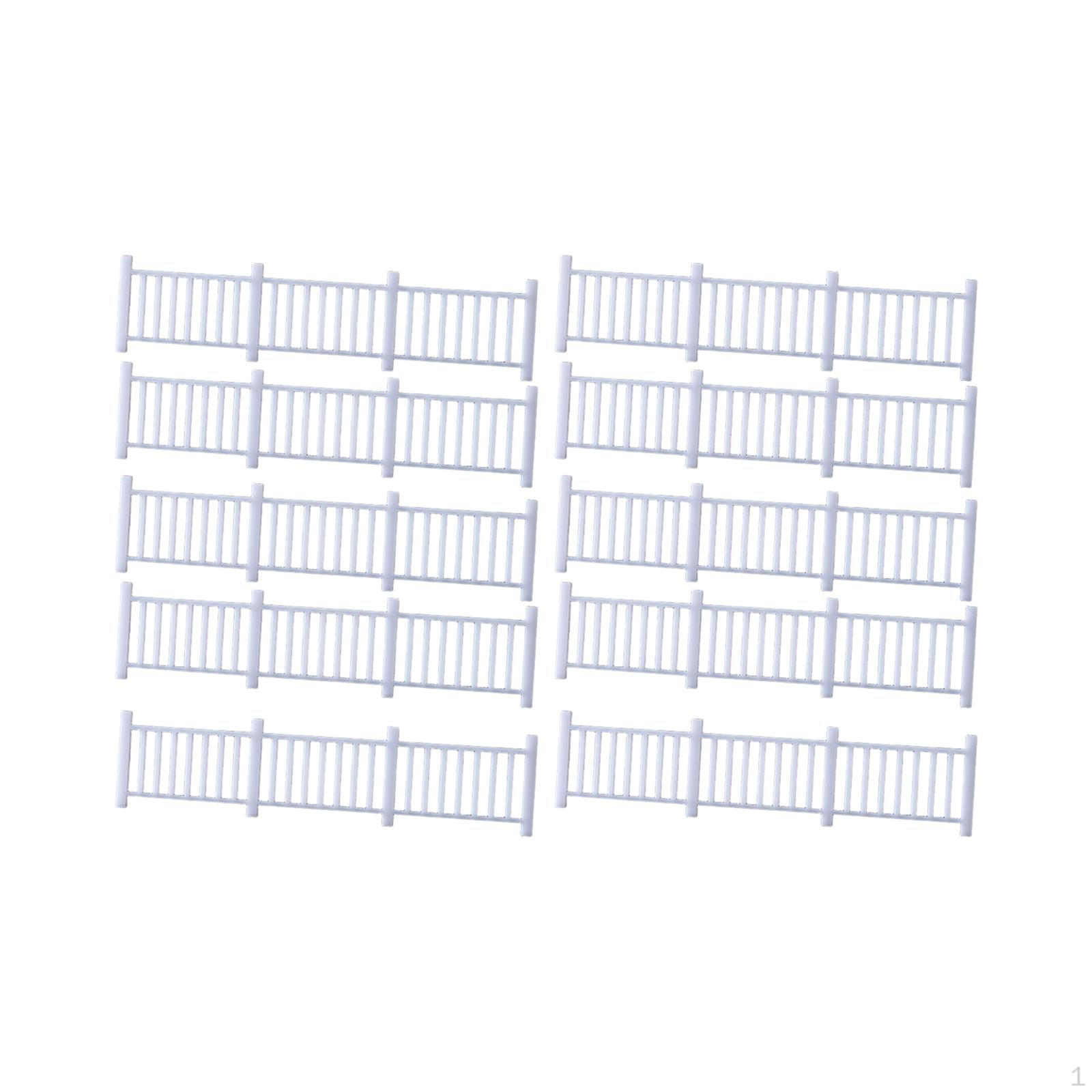 

10 Штук Мини Заборов Поделки 1/50 Реалистичное Украшение Пейзаж для Песочного Стола Архитектурный Style D