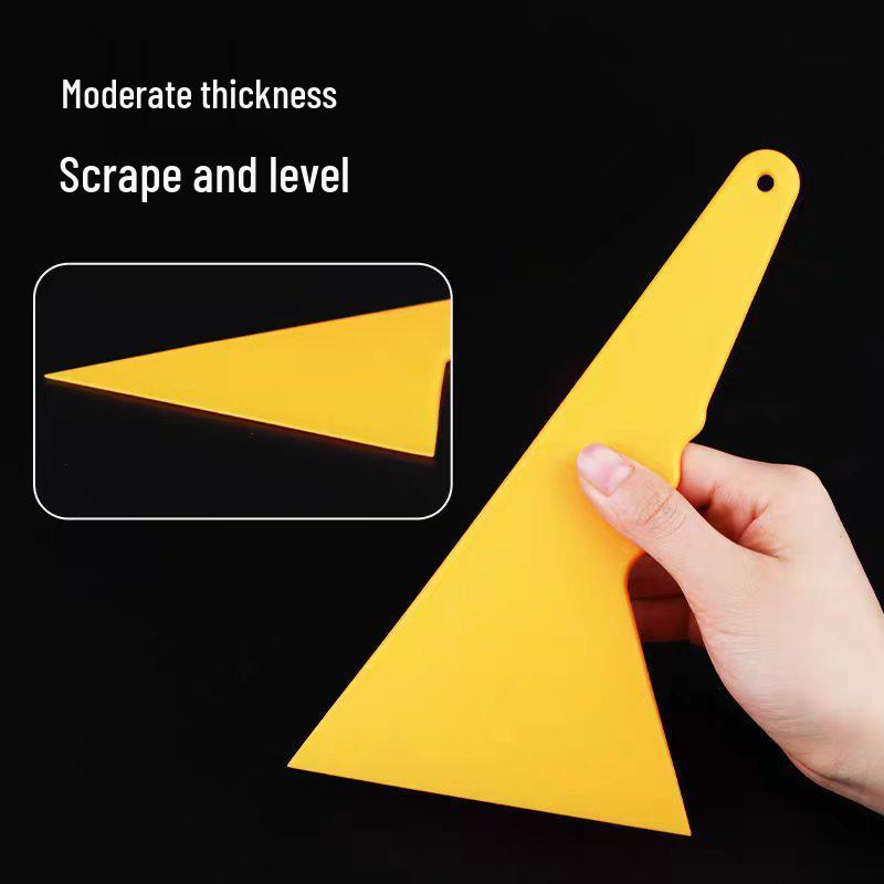High-Temperature Resistant Multi-Functional Triangular Squeegee for Car Film, Glass, Wallpaper, and Putty Applications