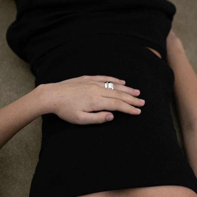 EEY Large Vase Ring / Silver