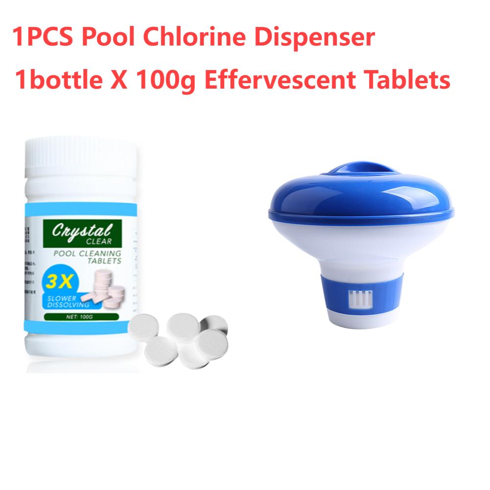 Swimming Pool Floating Chlorine Dispenser Disinfection Automatic Applicator Pump Pill Disinfecting Box Spa Pool Accessories