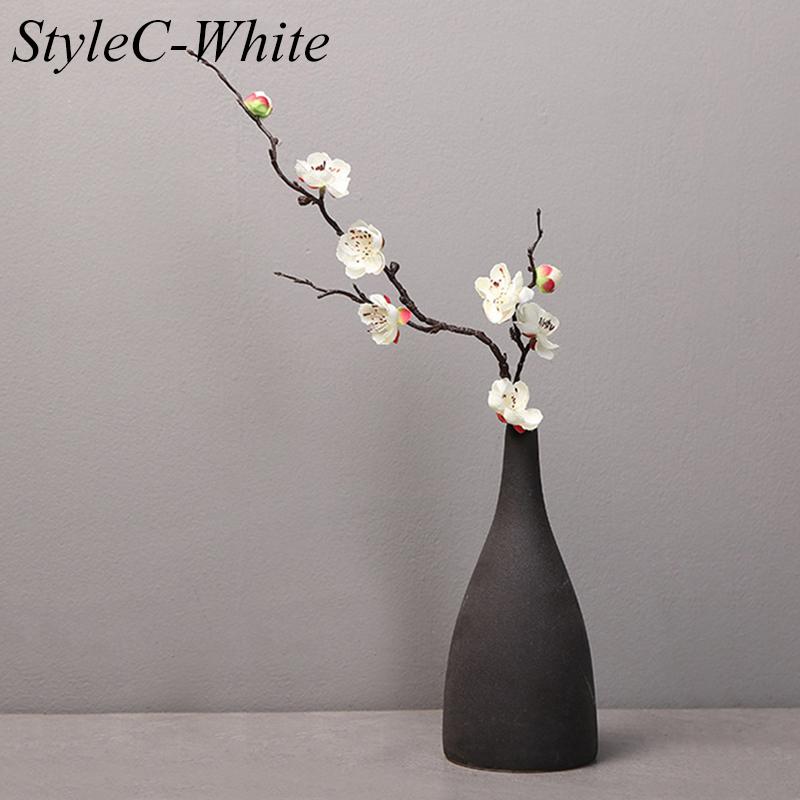 Artificial Flower Cherry Red Artificial Plant Plum Blossom Silk Flower Small Winter Plum