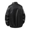 Men's VANCAMEL American Style Lapel PU Leather Jacket