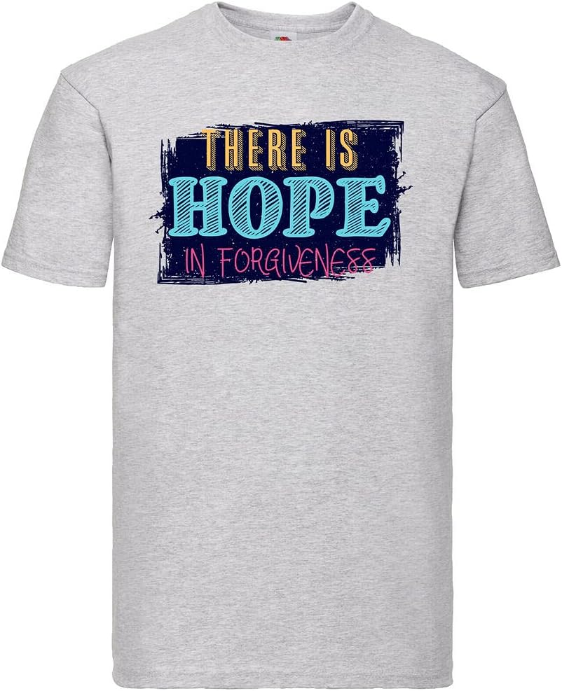 There is Hope in Forgiveness T-Shirt Grey S серый