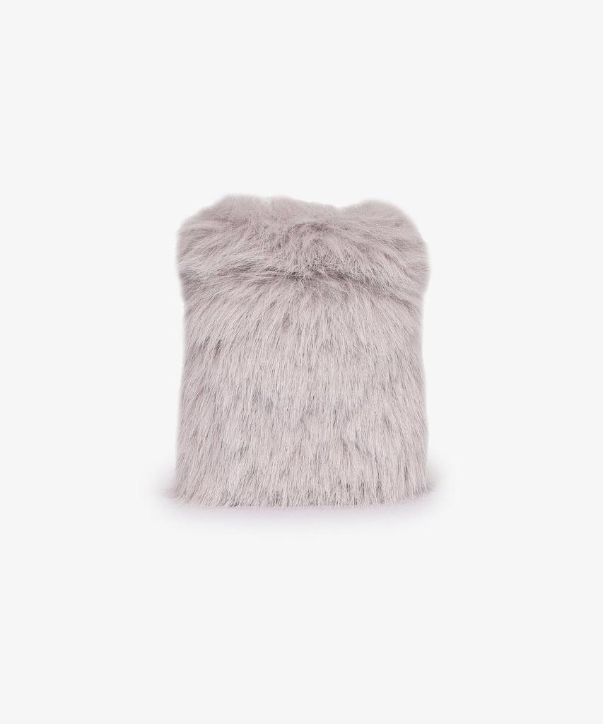 Afternoon Tea Living JQ06 Glitzer Kunstpelz Smartphone Umhängetasche, Grau