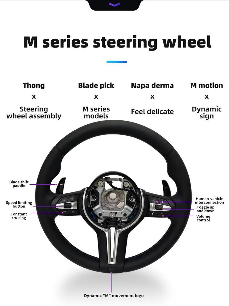 BMW M-Serie Lenkrad F07.F10.F11.F18.F06.F12F13.F01.F02.F03.F04 M5 Lenkrad Autoteile optional mit oder ohne Airbags