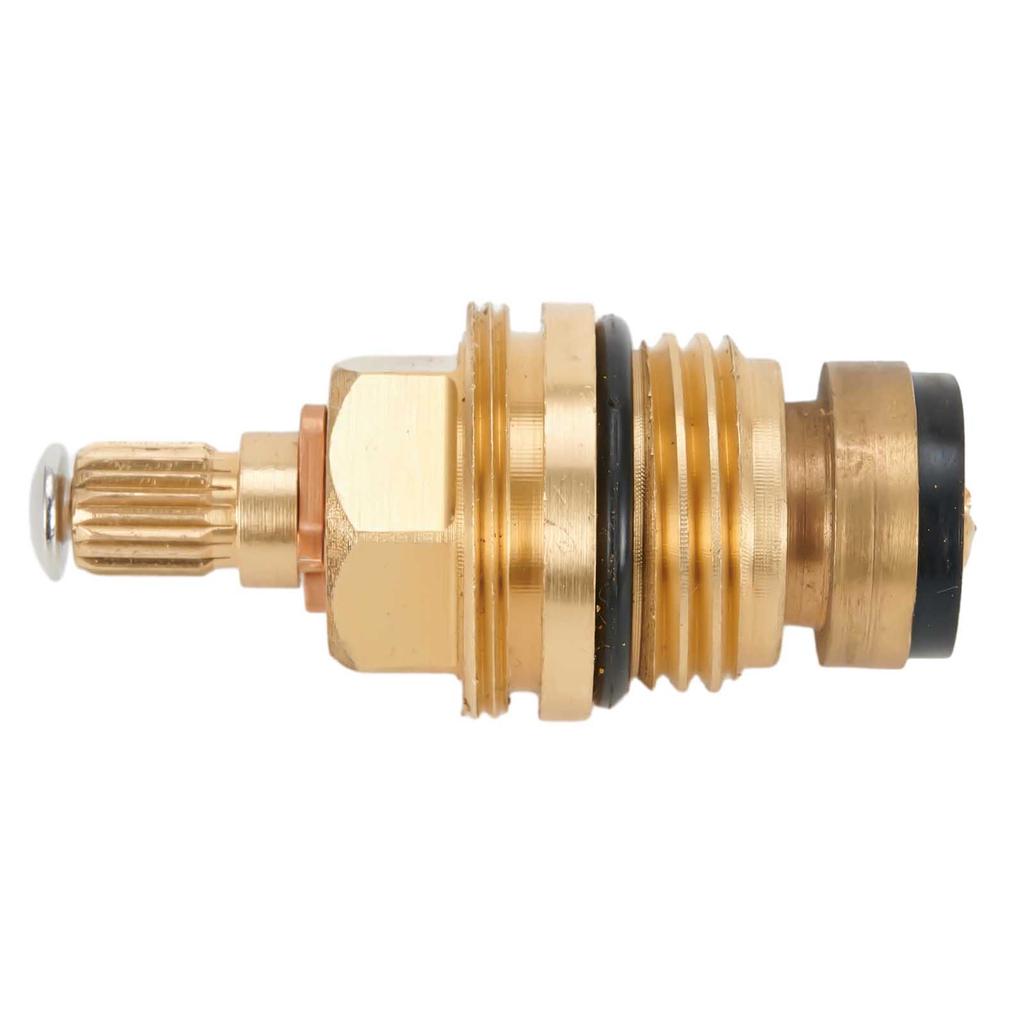 Faucet Repair Parts Spool Hard And Strong Thickened Thread Traditional Standard Washer Yellow 1 Pcs Faucet Valve Single Cold