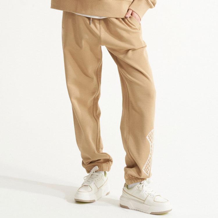 New MLB Knitted Sports Pants Unisex Dark Beige 3APTM0121-50BGD