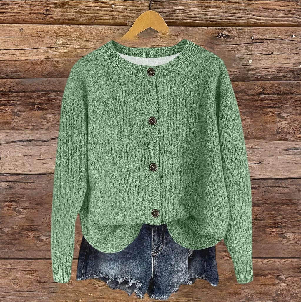 Women's Vintage Knit Button Cardigan Jacket