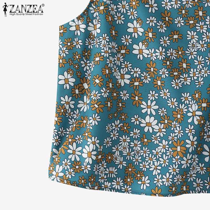 ZANZEA Women Summer Casual Floral Print Sleeveless Sling Camisoles