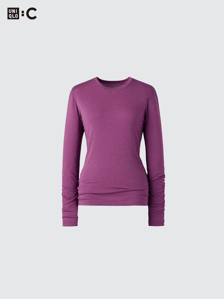Uniqlo HeaTTech Cashmere Blend Crewneck T  Long Sleeve  exTra Warm