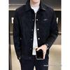 Men's 2025 Suede Punk Jacket - Trendy Turn-Down Collar Outerwear for Spring & Autumn