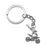 Metal Fittings Yoga Keychain Sport Theme Key Ring Souvenir 28mm