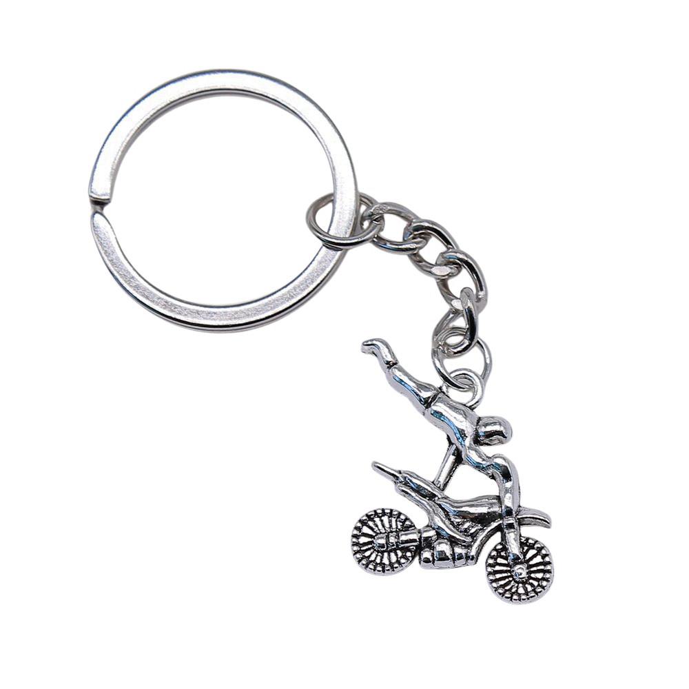 Metal Fittings Yoga Keychain Sport Theme Key Ring Souvenir 28mm
