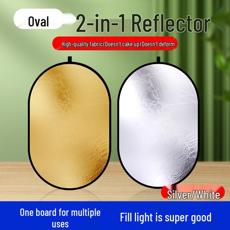 Foldable Portable Light Reflector for Photos: Large Beauty Board for Indoor/Outdoor Live Streaming, Travel, and Camping