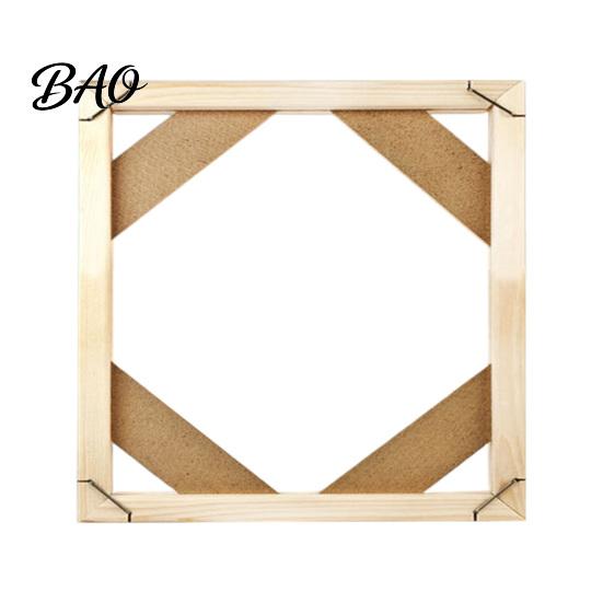 Artistic Wall Decor Wood Painting Frame, Easy to Install Wooden Strips DIY Self Assembly Kit, Custom Picture Framing Decorative Display Holder for Oil