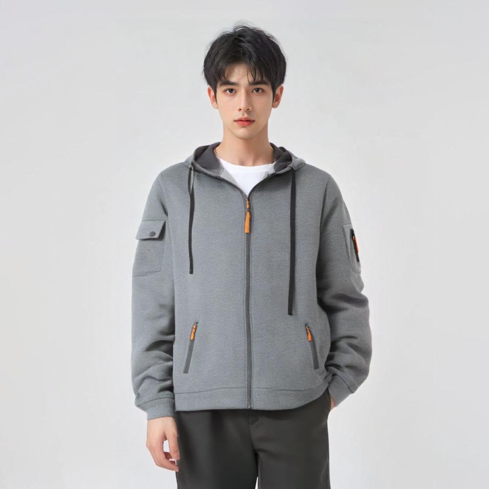 Jachetă sport și fitness mare pentru bărbați de toamnă și iarnă, hanorac casual pentru bărbați, hanorac cu glugă, cardigan cu fermoar, jachetă sport și de agrement pentru bărbați