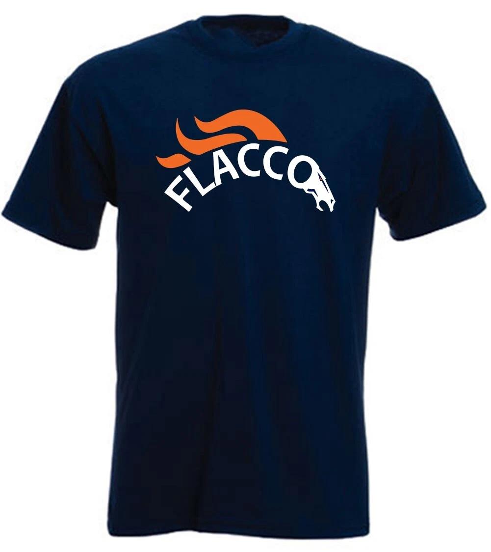 Joe Flacco Denver Broncos Logo T-Shirt XXXL