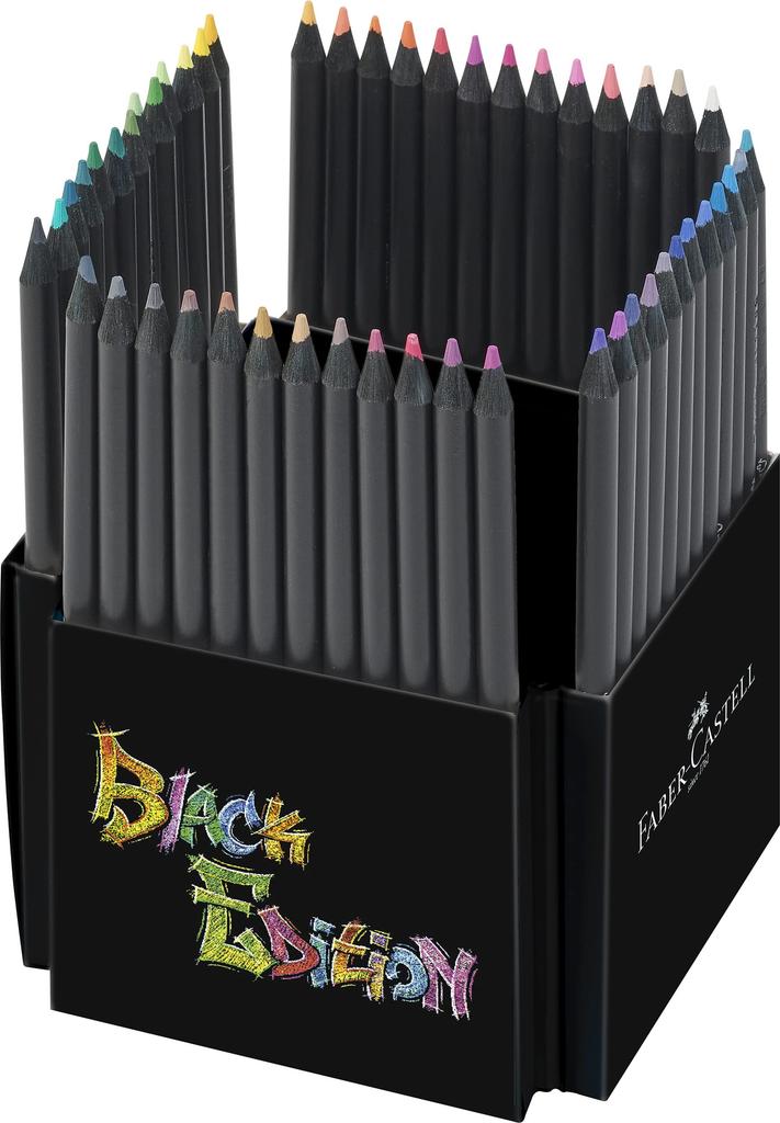 Coloring Black Tin Faber-Castell Pencils, Edition, 116450, 50-Piece