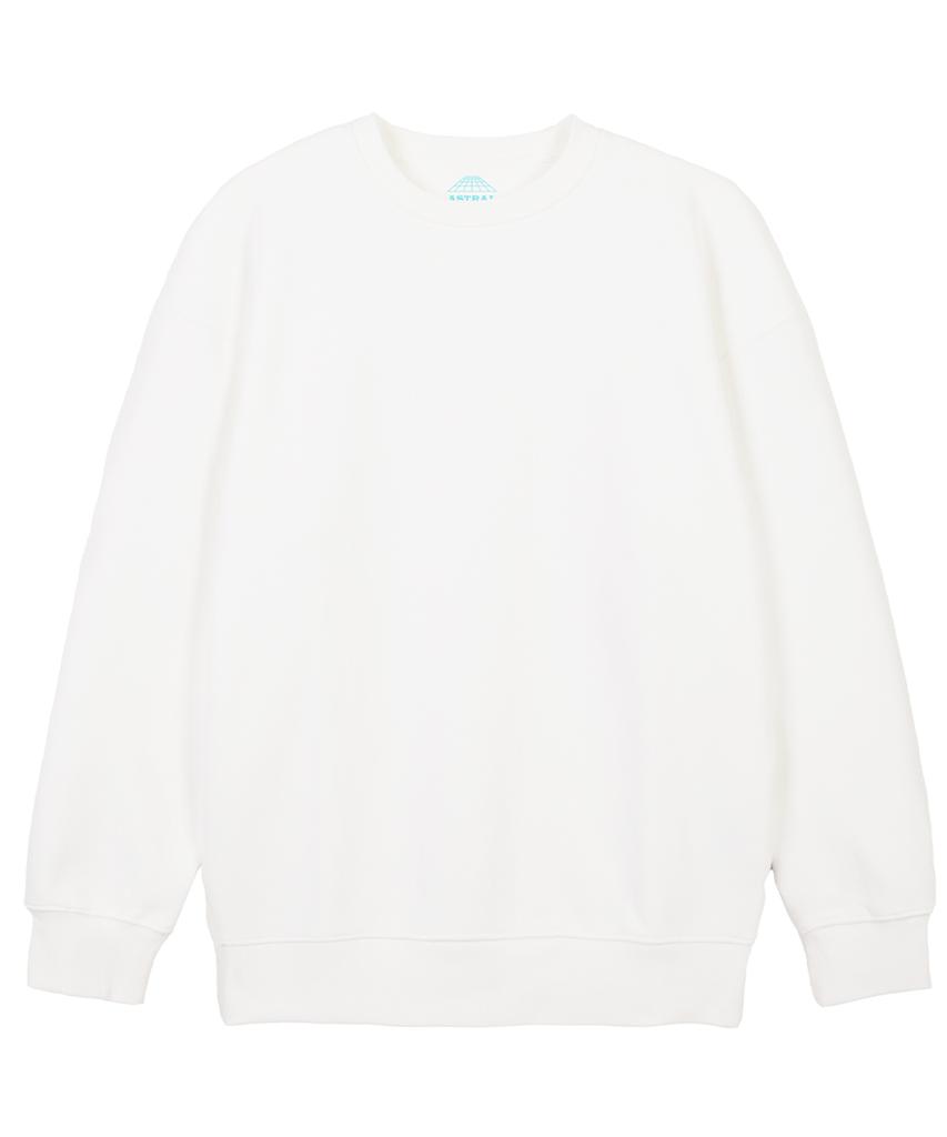 ASTRAL PROJECTION Basic Loose Fit Sweatshirt_White
