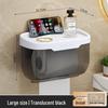 Wandmontierter wasserdichter Toilettenpapierhalter mit Ablage