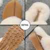 Fashion Women Thick Sole Faux Fur Slippers Winter Plush Warm Cotton Shoes Woman Indoor Outdoor Non Slip Fluffy Platform Slippers 2024