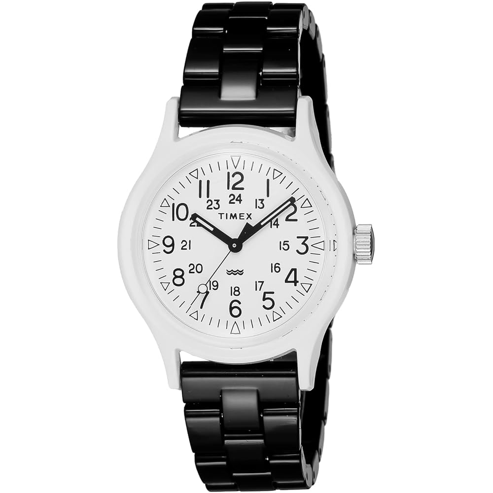 

Часы TIMEX Original Camper Classic Коллекция Tile, Белый циферблат, Кварцевые, Ремешок из смолы, 36 мм, Американские часы TW2V19900-1, Унисекс, Черный