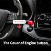 Car Engine Start Stop Button Cover Push To Start Button Joystick Pull Down Rod Ignition Cover Universally Fitment