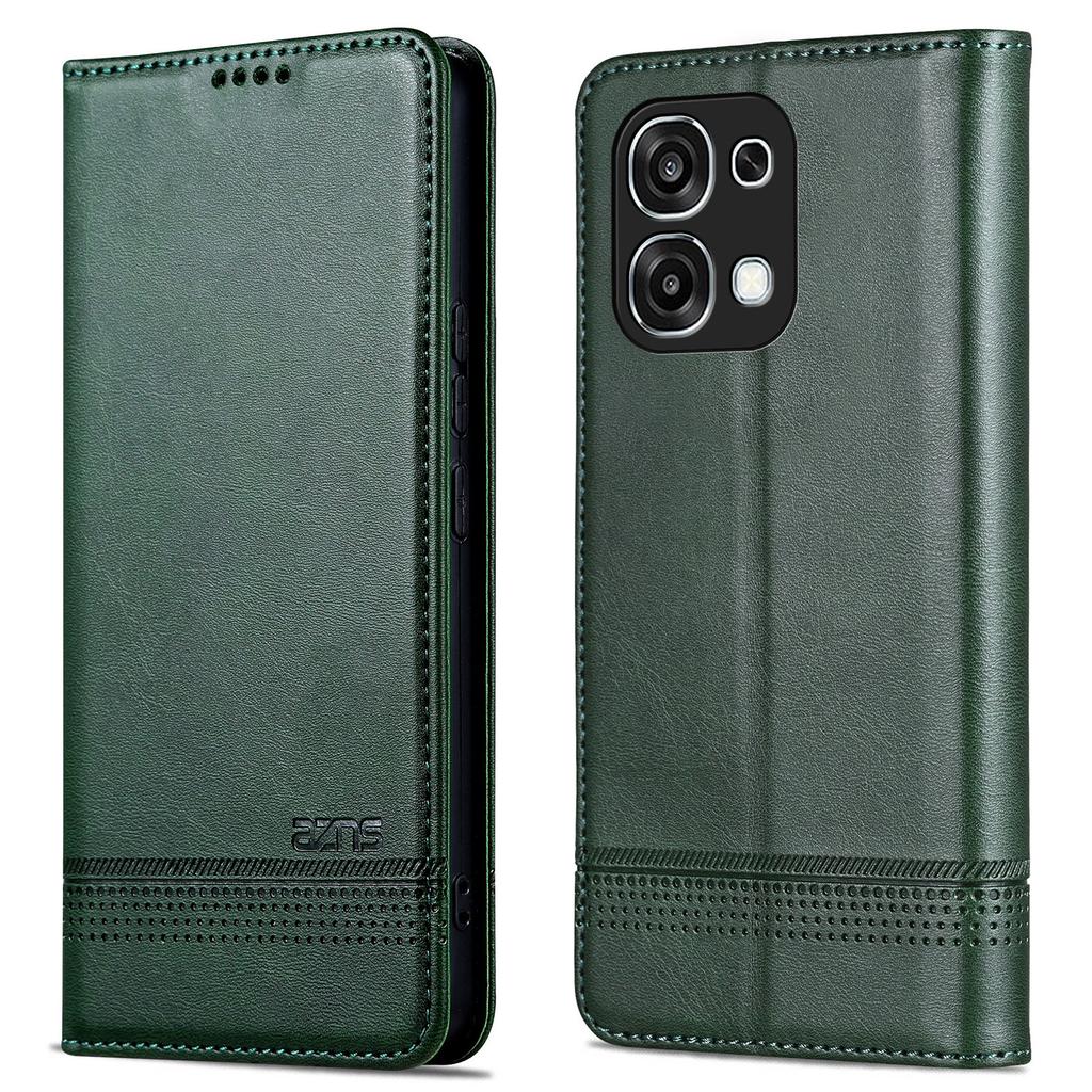 AZNS For Oppo A6 Pro 5G Case Cowhide Texture PU Leather Wallet Phone Cover