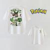 Summer Anime PokéMon Cosplay Tshirt Cotton Short Sleeve Tops Casual Loose Retro Tshirt Unisex Unisex Kids Family Matching Outfits