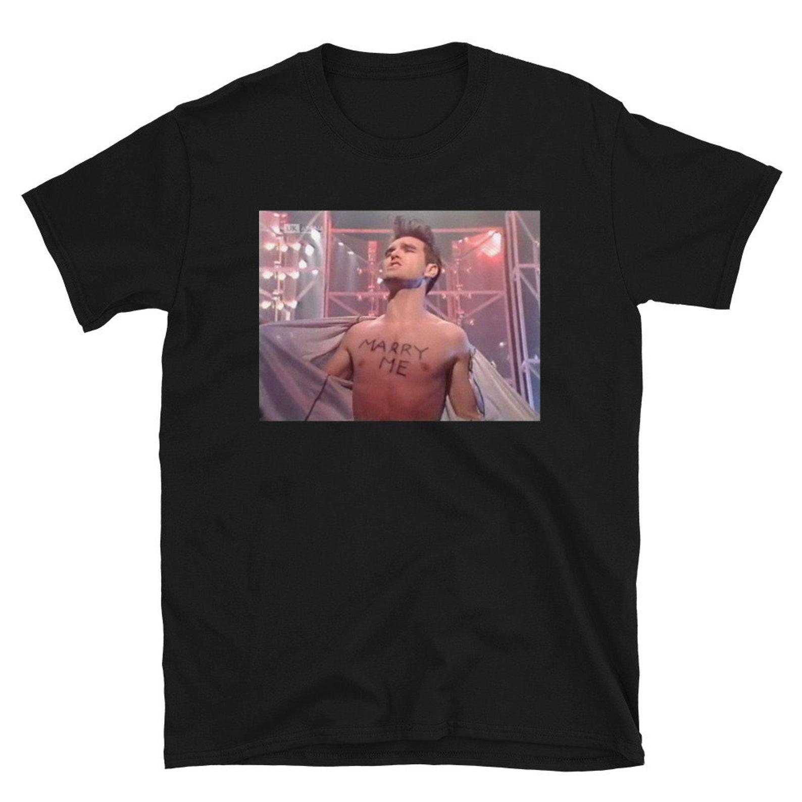 shirtless morrissey marry me T-Shirt XL