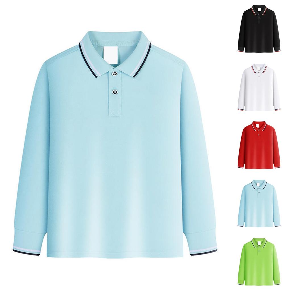 Barn Langermet Skjorte Skoleuniform Skjorter For Gutter