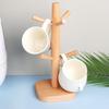 Wooden Mug Hanging Display Rack Tree Shape Tea Cups Drainer Household Cup Storage Holder  Cafe Use