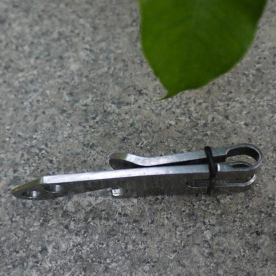 Pengeklemme multifunksjon mini rustfritt stål smal lommebok Minimalistisk karabinkroker