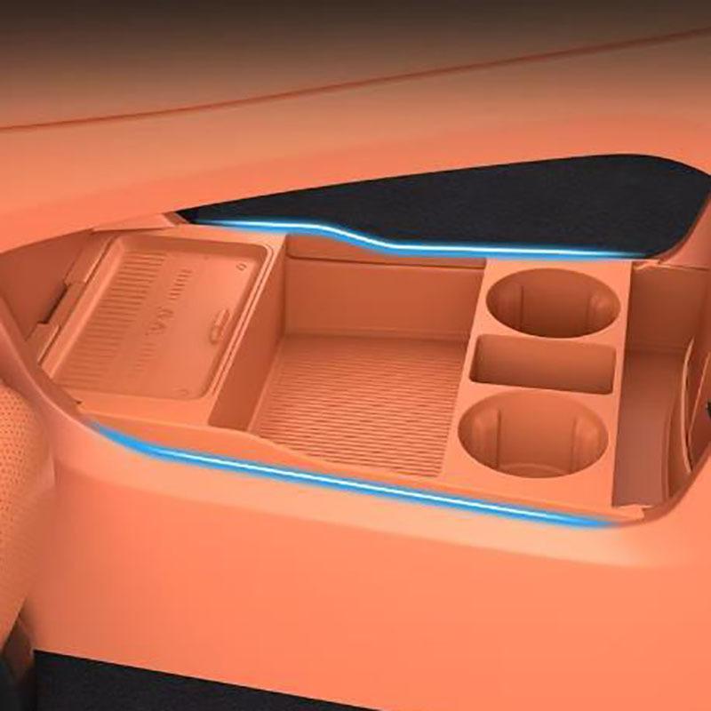 For MG S6 EV 2025 2026 Center Console Armrest Box Lower Storage Box Tray Interior Modification Accessories