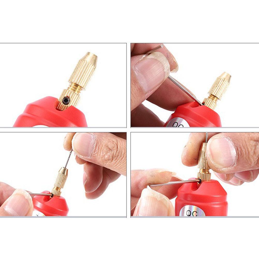 Multifunctional Electric Pin Vise Kit Mini Electric Hole Punch Jewelry Making Tools Mini USB Electric Drill Electric Hole Punch